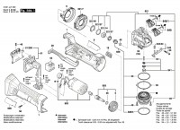 Bosch 3 601 JJ7 0B0 GWX 18V-8 Cordless Angle Grinder Spare Parts